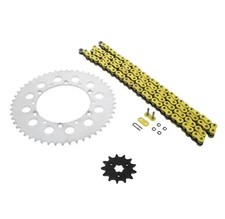 2003 Kawasaki KX125 125 Yellow O Ring Chain And Sprocket 13/51 112L