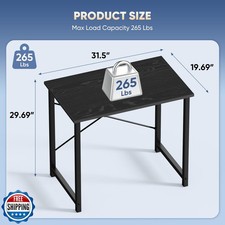 DUMOS 32 Inch Office Small Computer Desk Modern Simple Style Writing Study Wo...