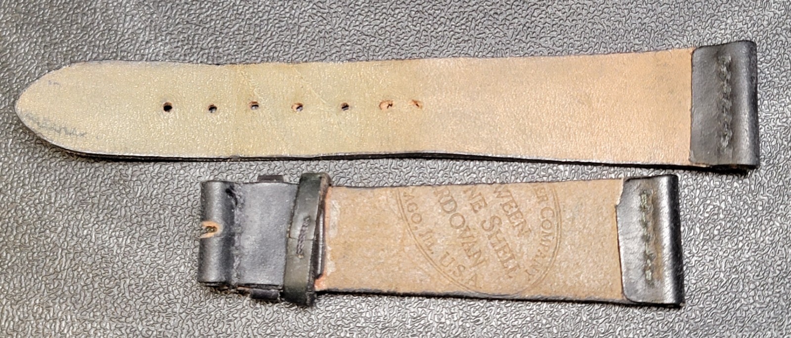 Authentic Horween Black Shell Cordovan Leather Wa… - image 2