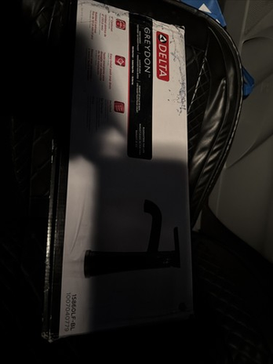 #ad Delta Greydon #15860LF BL Single Handle Centerset Bathroom Faucet Matte Black. $89.99