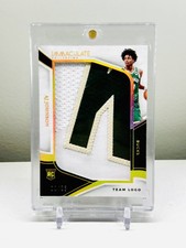 AJ Johnson /25 TEAM LOGO RC 2024-25 Panini Immaculate Rookie Jumbo Patches