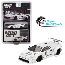 Mini GT 1:64 Lamborghini Countach LB-WORKS White 2024 Tokyo Auto Salon #966