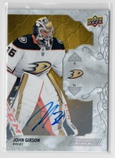 *AUTO* John Gibson (Anaheim Ducks) 2019-20 Upper Deck Engrained Autograph Oak #1