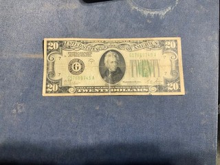 1928b $20 federal reserve note