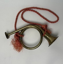 Vintage Christmas Brass Bugle French Horn 8 Decor Made In India