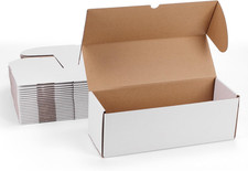 12x4x4 White Shipping Boxes Set of 25, Corrugated Cardboard Mailer Boxes for ...