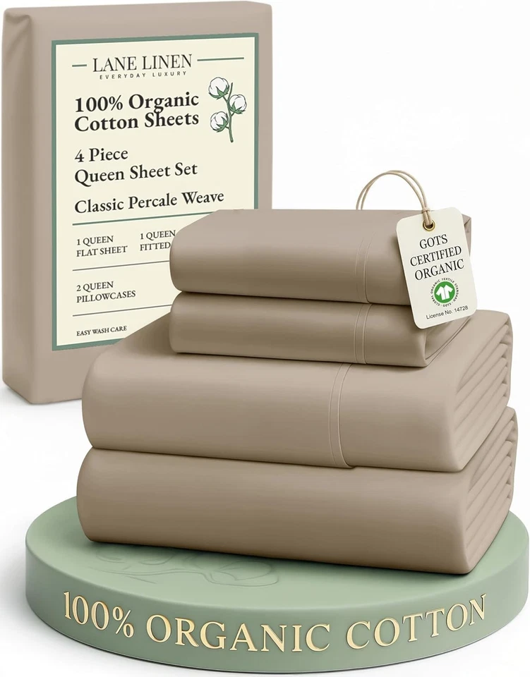 Hotel Quality Queen Size Percale Cotton Sheets - Image 3 of 4