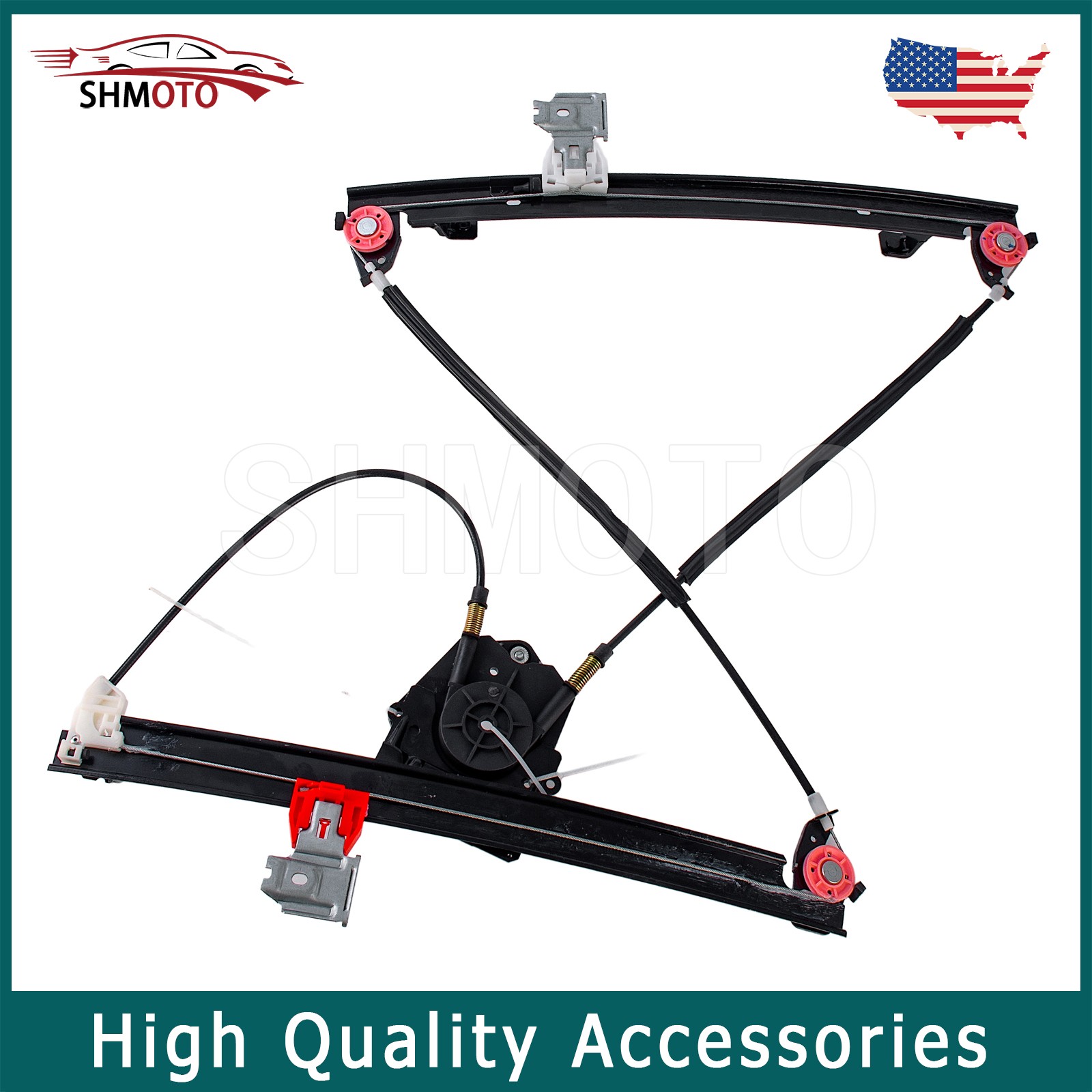 Right Rear Door Window Regulator W/O Motor For 03-13 Maserati Quattroporte M139
