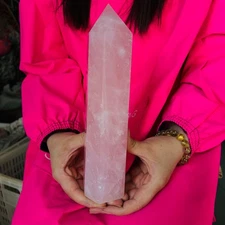 2.86LB Natural Powder Crystal Tower Column Wand Obelisk Mineral Healing 1.3kg