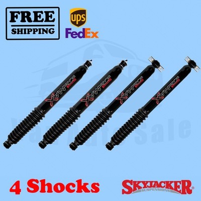 Skyjacker BlackMax Shocks 6-7'' Front & Rear Lift for Jeep Wrangler 4Dr 4WD 07-16