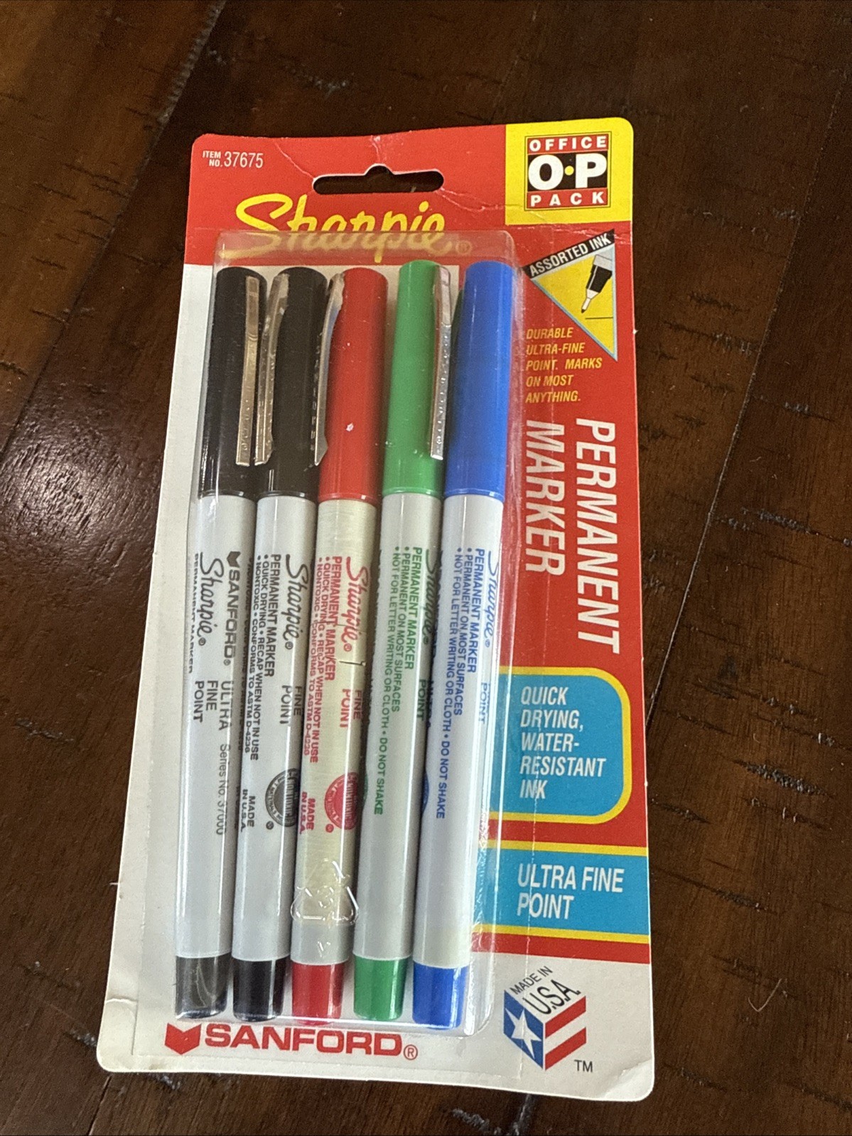 Vintage Sanford Sharpie From 1995 - Perm Marker Pack Of 5- U