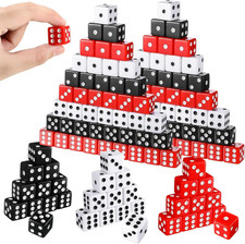 150 Packs Standard Game Dices Bulk 16Mm Acrylic Casino Dice D6 for Board Activit