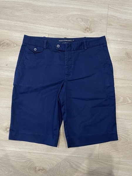 Women Polo Ralph Lauren Shorts Navy Cotton M
