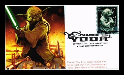 US COVER FIRST DAY OF ISSUE PICTORIAL CANCEL STAR WARS YODA