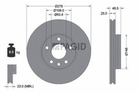 2X Pagid Bremsscheibe InnenbelüFtet Ø278Mm FüR Volvo V40 SchräGheck 525 526