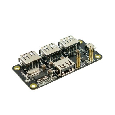 4-Port Stackable USB Hub HAT For Raspberry Pi Zero V1.3 W 2W Camera Connector