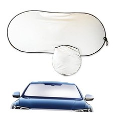 Car Windshield Sun Shade, Reflective Windshield Sunshade with Storage Pouch