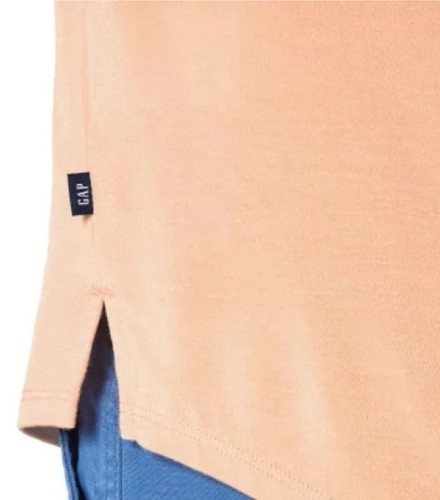 GAP NWT Women's Short Sleeve V-Neck Tee Peach Parfait Orange Small - Picture 5 of 6