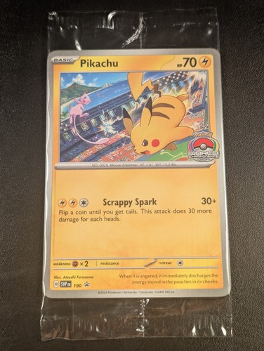 Pikachu & Mew Promo #190 - Mint Sealed - 2024 Pokémon World Championship