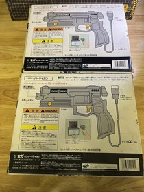Lot 2 Virtua Guns Controllers Games VIRTUA COP １2  Sega Saturn SEGA SS Japan Box