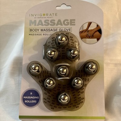Roller Ball Body Massage Glove Muscle Pain Relief Relax Massager Tools Therapy
