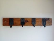 Coat hooks wall mounted on wood, ideal gift.