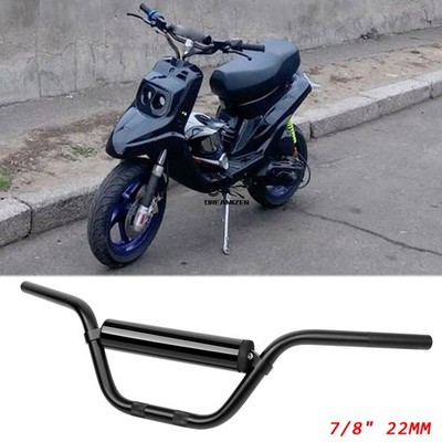 7/8'' 22mm Dirt Bike Handlebars + Crossbar Pad For Yamaha Mbk Booster / BWs 125