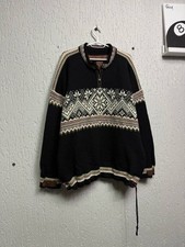DALE OF NORWAY mens sweater Zip Neck XL