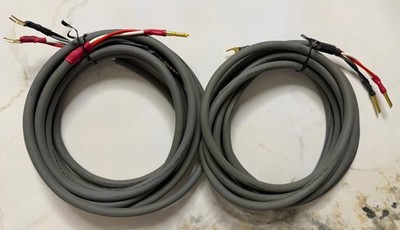 Straight Wire Chorus II Speaker Cable 15 Ft Banana/Spade Plugs Gold Plated
