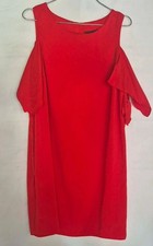 Lipsy red Midi Floaty dress Size UK 12