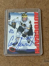 1994 Classic Hockey CAM STEWART Signed AUTO Boston Bruins & IHL AEROS TURNER CUP