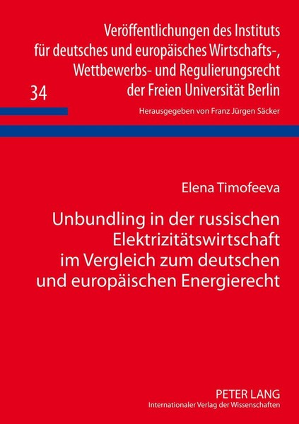 Unbundling In Der Russischen ElektrizitäTswirtschaft Im Vergleich Zum Deutschen-image