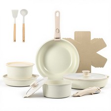 17PCS Pots and Pans Set Nonstick,Kitchen Cookware Sets with Detachable Handle