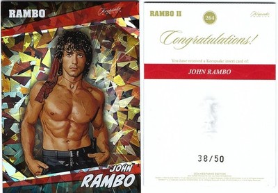 JOHN RAMBO 2024 KEEPSAKE EDITION CRACKED ICE 264 #38/50 RAMBO II