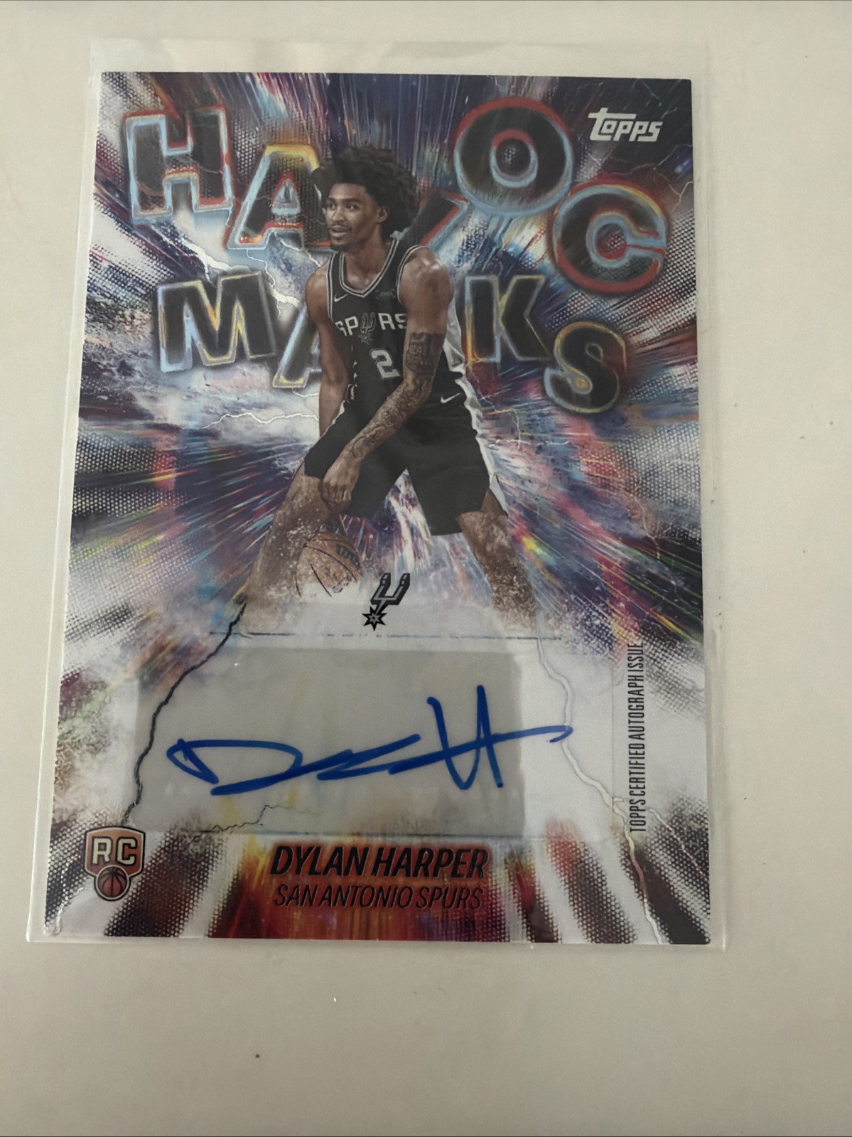 2025-26 Topps - Havoc Marks Dylan Harper #HM-DH (AU, RC)