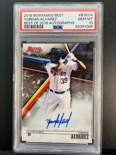 2018 Bowman's Best - Best of 2018 Autographs Yordan Alvarez #B18-YA (AU, RC)