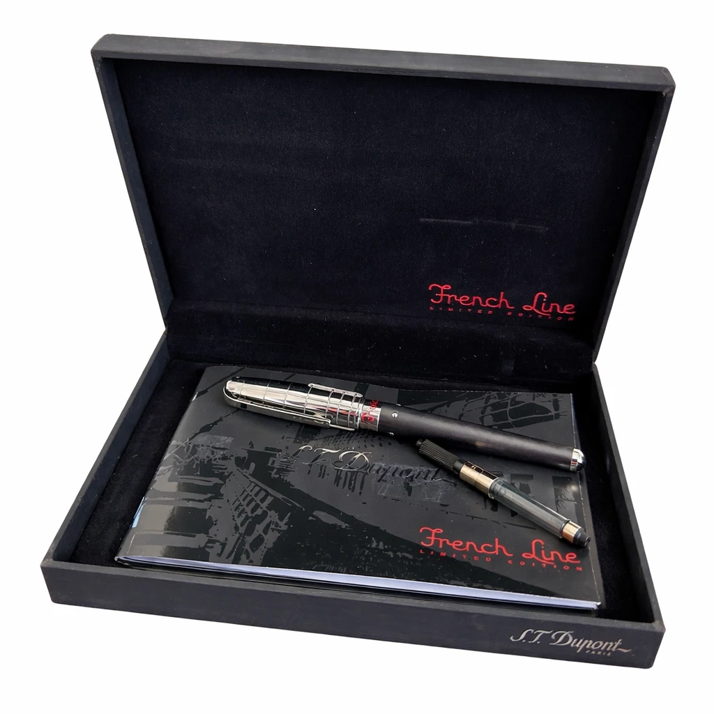 杜邦金色， 18k 全新带盒中号(M) NIB 钢笔收藏品| eBay