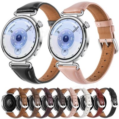 18mm Leather Watchband For Huawei Watch GT 6 5 4 41mm GT 5 Pro 42mm Wrist Strap