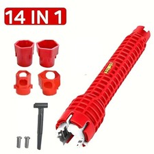 14-in-1 Multifunctional Faucet Sink Installer Tool Pipe Wrench Plumbing Kitchen
