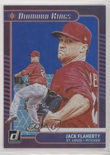 2021 Panini Donruss Diamond Kings Holo Blue Jack Flaherty #22 0aa7