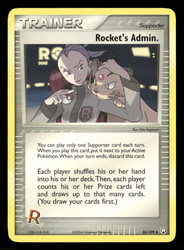 Rocket's Admin. 86/109 EX Team Rocket Returns Uncommon Trainer