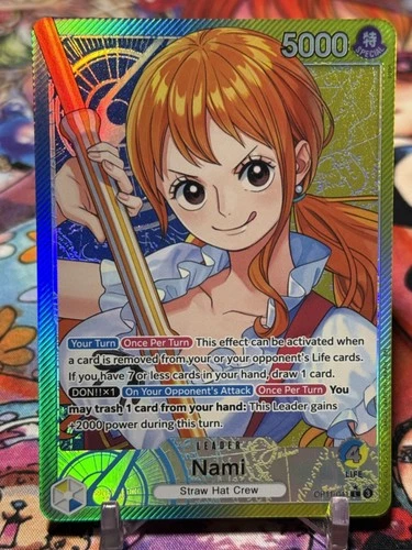 NAMI - One Piece TCG OP11-041 - AA Alt Art Leader - A Fist of Divine Speed