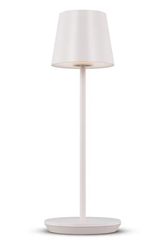 Mena Accent Rechargeable Table Lamp – 14.5” Pale Pink Steel Lamp wit - Picture 1 of 7