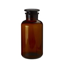 Apothecary Bottle 500ml Amber Glass Essential Oils Fragrance Storage Jar Lid
