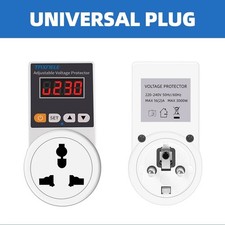 Automatic Voltage Protector Socket AC 220V 16A Adjustable Power Surge Protector