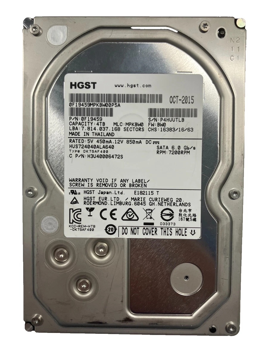 HGST 4TB Computer Internal Hard Disk Drives for sale | eBay