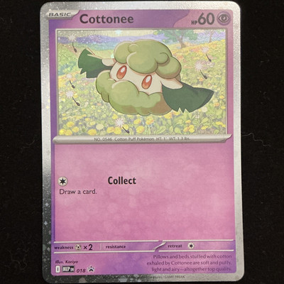 The Pokémon Company Pokemon TCG Cottonee 018 MEP Promo Cosmos Holo Basic 60HP EN