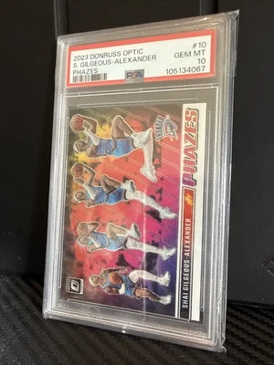 2023-24 Panini Donruss Optic Phazes Shai Gilgeous Alexander PSA 10 - Bild 1 von 2