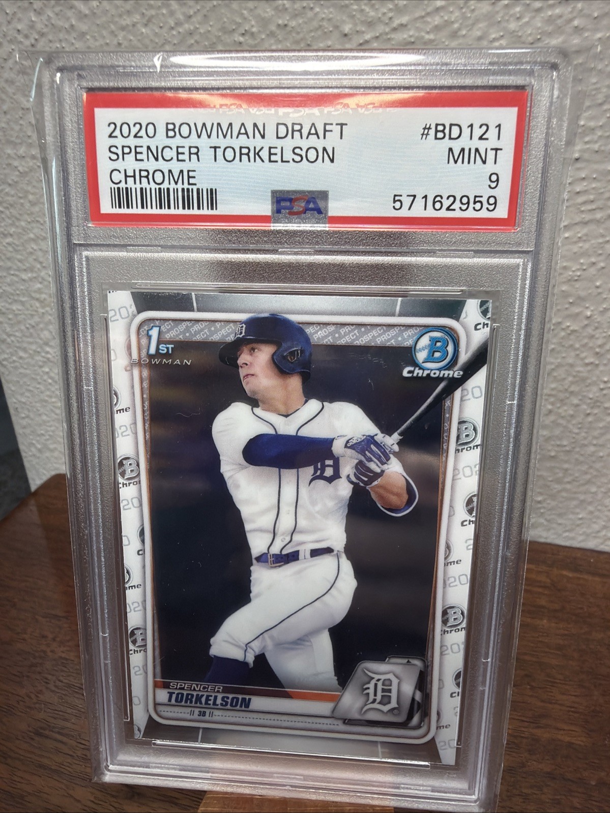 2020 Bowman Draft Chrome 1st Spencer Torkelson #BD-121 PSA 9 MINT Rookie RC