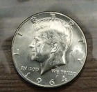 1964 Kennedy UNC 90% Silver Half Dollar  White Blazer! From Mint Set